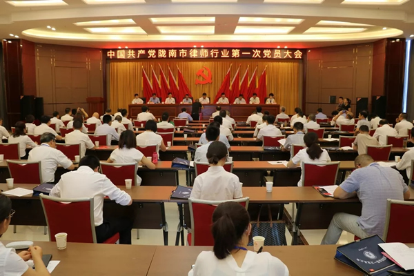 大会坚持以习近平新时代中国特色社会主义思想为指导，认真贯彻落实中央、省委、市委关于党的建设工作的决策部署，选举产生了中国共产党陇南市律师行业第一届委员会，安排部署了当前和今后一个时期全市律师行业党的建